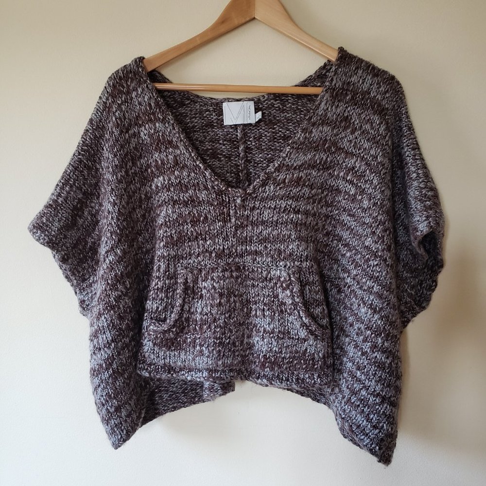 MICHAEL STARS Sweater Kangaroo Pocket Wool Blend 1